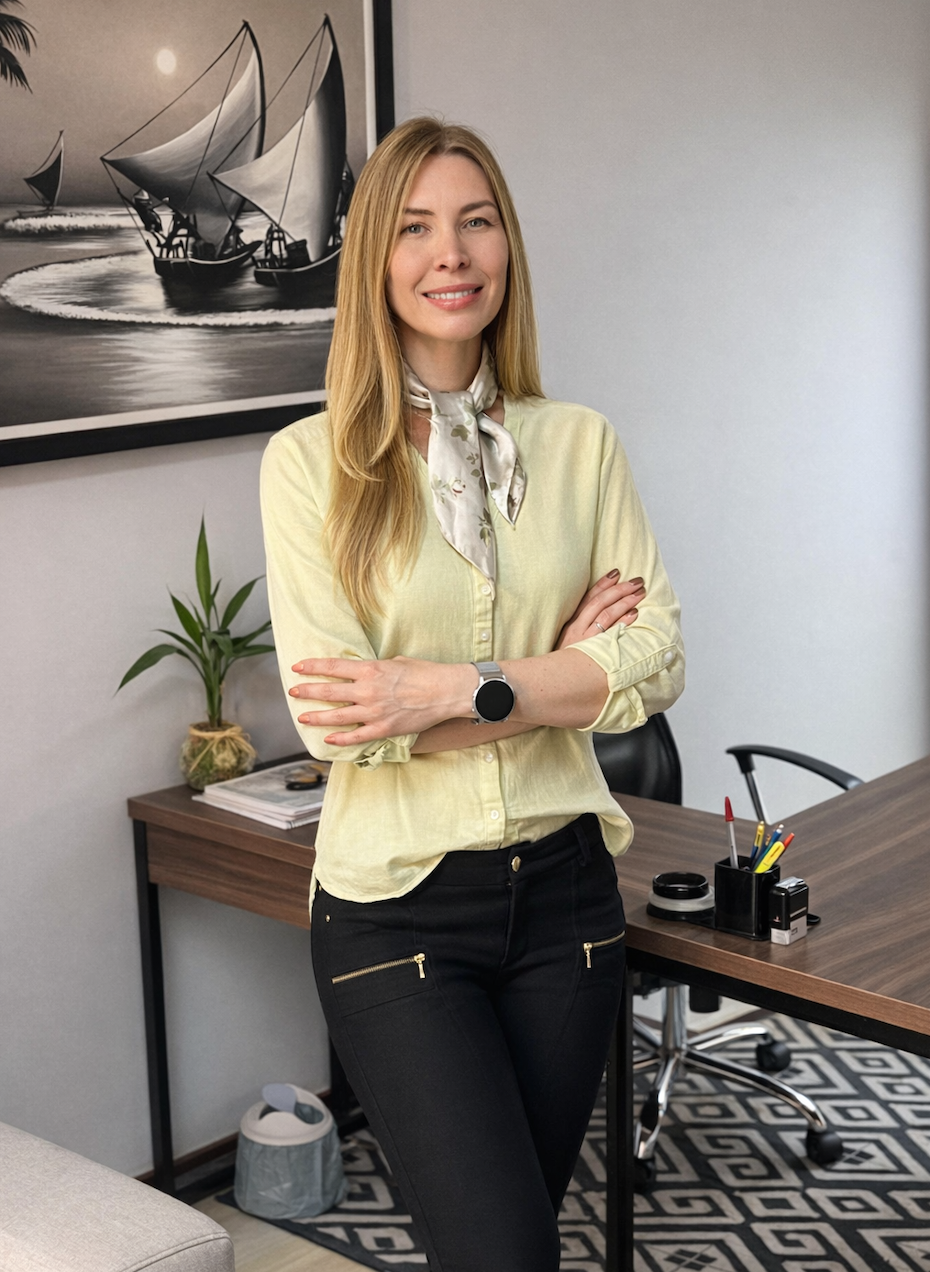 Profissional em seu consultório moderno.png